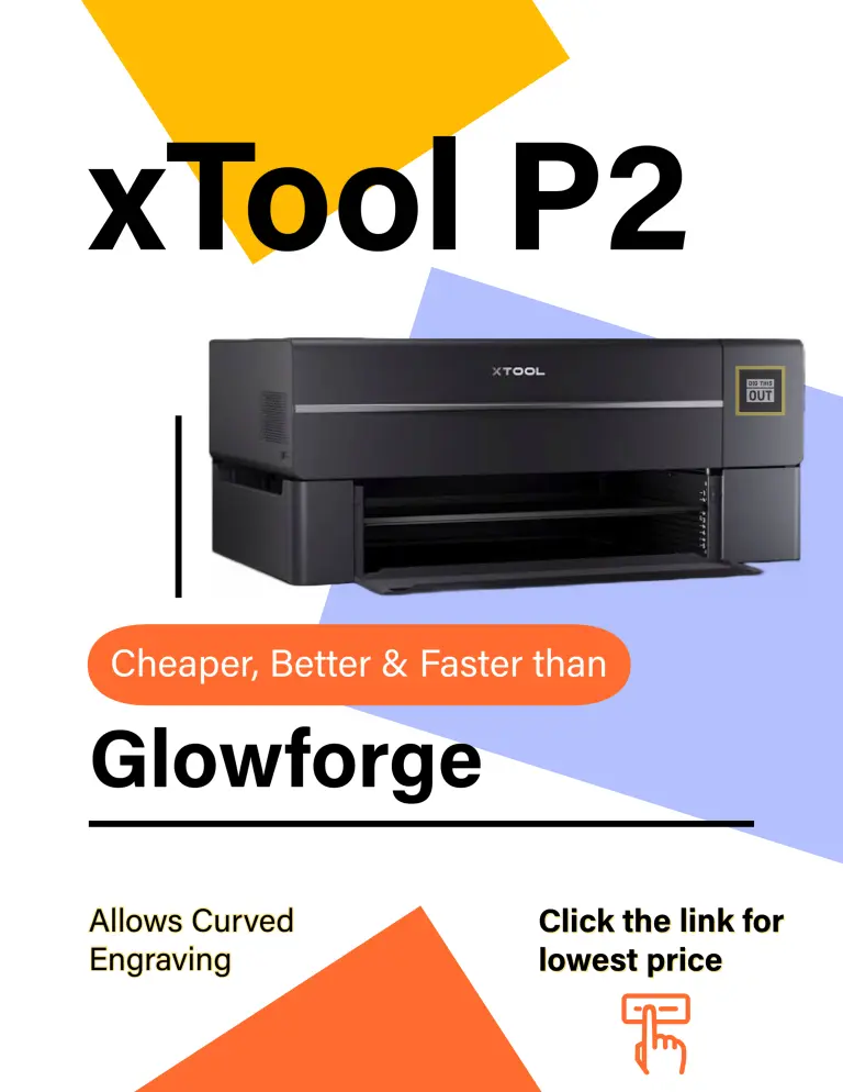 xTool P2 vs Glowforge Pro; laser engravers compared and contrasted